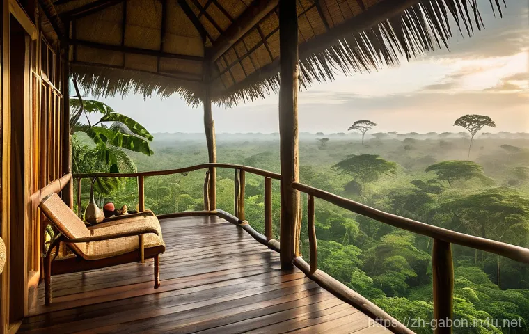 가봉 호텔 및 숙박 추천 - **Prompt: Luxurious Urban Oasis in Libreville**
    "A wide-angle, high-definition photograph captur...