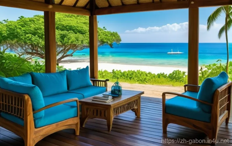 가봉 호텔 및 숙박 추천 - **Prompt: Immersive Wilderness Luxury Eco-Lodge in a National Park**
    "A captivating, scenic shot...